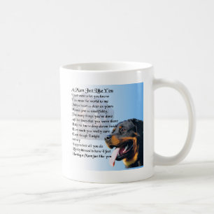 Mama-Gedicht - Rottweiler Entwurf Kaffeetasse