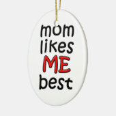 Mama gefällt mir am besten Ornament (Links)