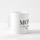 Mama Gegründet 2026 Kaffeetasse (Vorderseite Links)