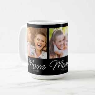 Mama gegründet 3 Foto Schrift Schwarz Kaffeetasse