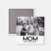Mama Gegründet Foto-Geschenk Magnet (Vorderseite/Rückseite)