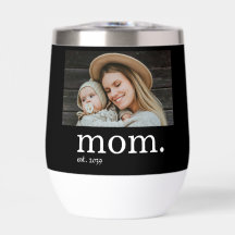 Mama Gegründet Foto Schwarz Weiß Schrift