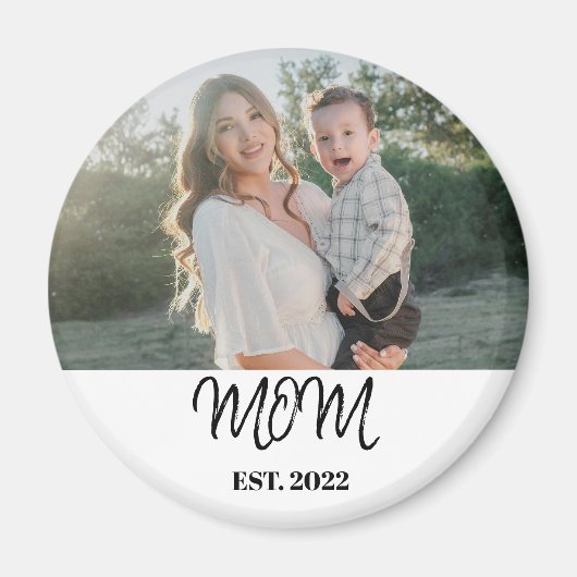 Mama gegründet, Geschenk Magnet (Vorne)