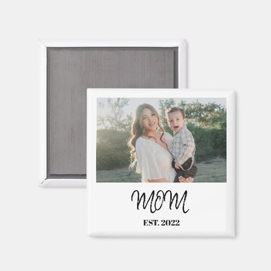 Mama gegründet, Geschenkmagnet  Magnet (Vorderseite/Rückseite)