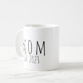 Mama Gegründet Neues Mama-Geschenk  Kaffeetasse (Vorderseite Links)