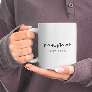 Mama Gegründetes Jahr Einfaches Herz Mutter Gesche Kaffeetasse