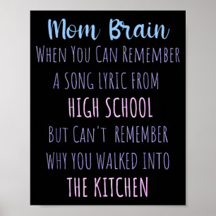 Mama-Gehirn Lustige Definition Zitat Sarkasmus Fra Poster