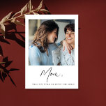 Mama geht es mir über die Aisle-Mutterbride Postkarte<br><div class="desc">Mama wird mich die Aisle Mutter des Bride-Vorschlags hinunterlaufen</div>