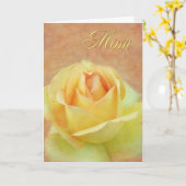 Mama Gelb Rose Karte (Gelbe Blume)