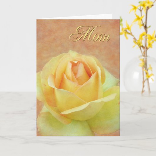 Mama Gelb Rose Karte (Gelbe Blume)
