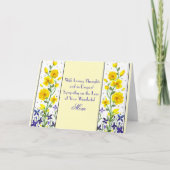 Mama Gelbe Blumen Sympathiekarte Karte (Vorderseite)