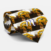 Mama Gelbe Rosen Krawatte (Gerollt)