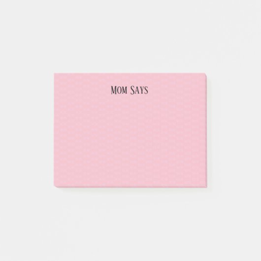 Mama (Gemustert) Post-it Klebezettel (Vorderseite)