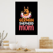 Mama German Shepard Shepherd Dog Poster (Küche)
