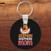 Mama German Shepard Shepherd Dog Schlüsselanhänger (Vorderseite)