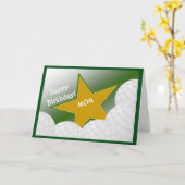 Mama - Gerne Geburtstagsgolfmutter! Karte (Gelbe Blume)