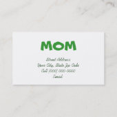 MAMA Geschäfts-Karten-Strand Seaglass Achate Telefonnummerkarte (Rückseite)