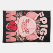 Mama | Geschenk für die eigentümliche Schweineflei Geschirrtuch (Horizontal)