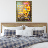 Mama Geschenk für Ihre Tochter Blanket Sonnenblume Leinwanddruck (Insitu (Schlafzimmer))