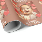 Mama-Geschenk Hinzufügen von Foto und Text Geschenkpapier (Rolleneckpunkt)