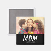 Mama Geschenk mit Foto Magnet (Vorderseite/Rückseite)