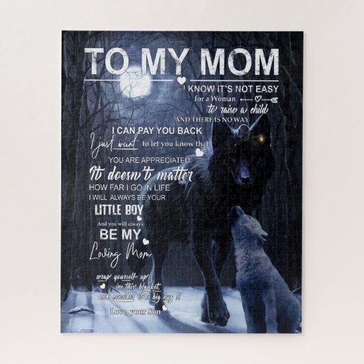 Mama Geschenke | Brief an meine Mama Liebe von Soh Puzzle (Vertikal)
