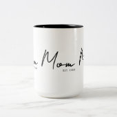 Mama: Geschenke für Junge Mütter Zweifarbige Tasse (Mittel)