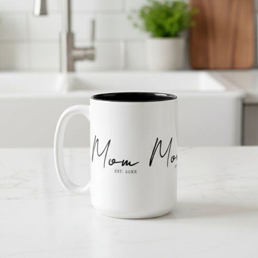 Mama: Geschenke für Junge Mütter Zweifarbige Tasse