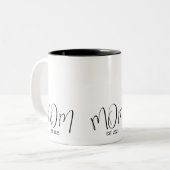 Mama: Geschenke für Junge Mütter Zweifarbige Tasse (Vorderseite Links)