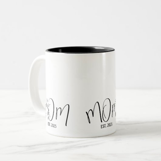 Mama: Geschenke für Junge Mütter Zweifarbige Tasse (Vorderseite Links)