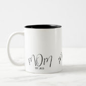 Mama: Geschenke für Junge Mütter Zweifarbige Tasse (Links)