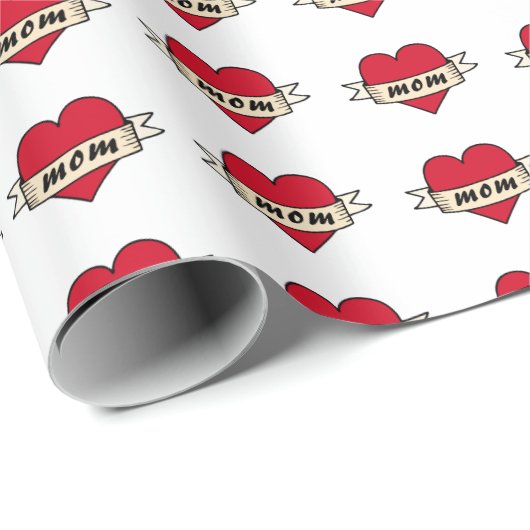 Mama Geschenkpapier (Rolleneckpunkt)