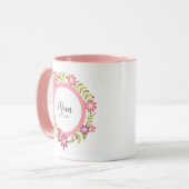 Mama Geschenkrahmen mit Blume Dekoration Tasse (Vorderseite Links)