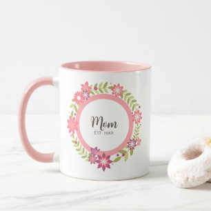 Mama Geschenkrahmen mit Blume Dekoration Tasse