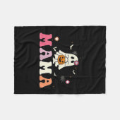Mama Ghost Boo One Soky Mama First Halloween Birth Fleecedecke (Vorderseite (Horizontal))
