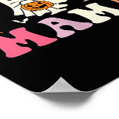 Mama Ghost Boo One Soky Mama First Halloween Birth Poster (Ecke)