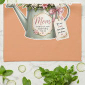 Mama Gießkanne Blumenstrauß - Muttertagsgeschenk Geschirrtuch (Gefaltet)