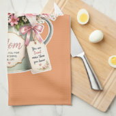 Mama Gießkanne Blumenstrauß - Muttertagsgeschenk Geschirrtuch (Viertel Falte)