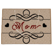 Mama Gift Bag - Klein, glänzend Große Geschenktüte (Vorderseite)