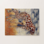 Mama Giraffe 🦒 und Baby Puzzle (Horizontal)