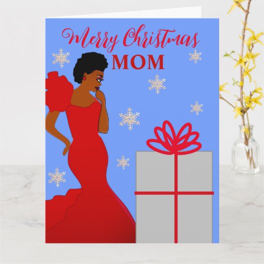 Mama Glam American Christmas Card Karte (Gelbe Blume)