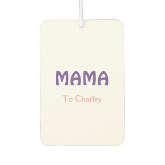 Mama glückliche Mütter Retro lila Namenstext vint Autolufterfrischer