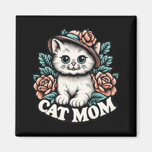 Mama glückliche Mütter Tag für Katzen Liebhaber Fa Magnet
