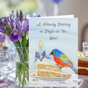 Mama Glücklicher Februar Geburtstag Buntfink Karte
