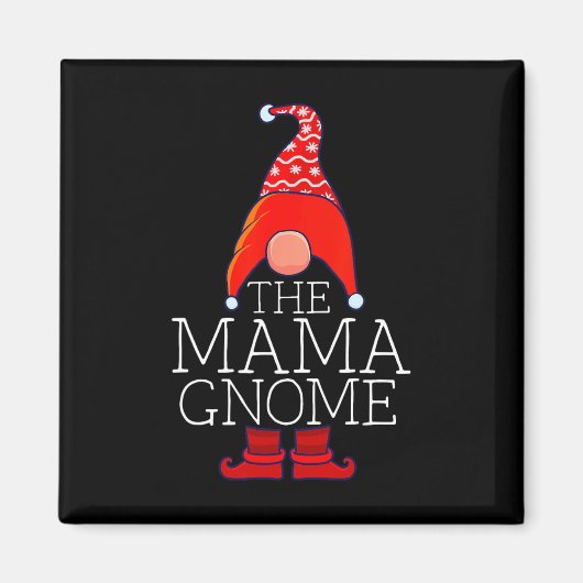 Mama Gnome Family Matching Group Weihnachtsartikel Magnet (Vorne)