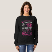 Mama Goalie Goalie Zielhalterin Mutter Sweatshirt (Vorne ganz)