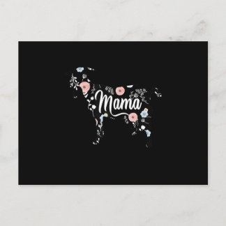 Mama Goat Floral Mama Lover Mor Oma Einladungspostkarte