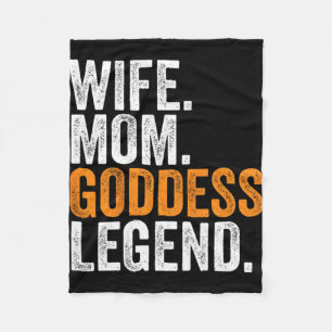Mama Goddess Legend Funny Beruf Office Fleecedecke