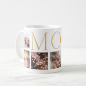 MAMA Gold Foil Moderner, eleganter Text Multi 7 Fo Kaffeetasse (Vorderseite Links)