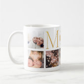 MAMA Gold Foil Moderner, eleganter Text Multi 7 Fo Kaffeetasse (Links)